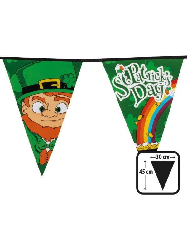 Grote vlaggenlijn St. Patricksday