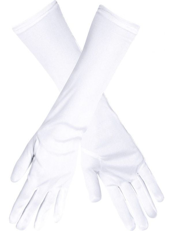 Halflange handschoenen wit