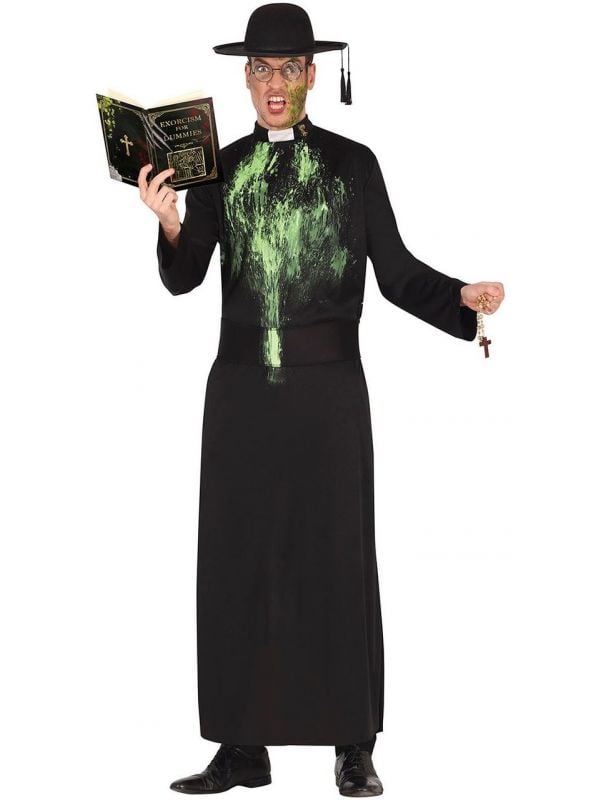 Halloween bezeten priester outfit