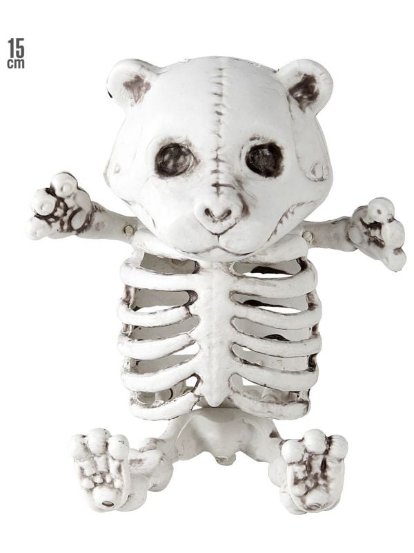Halloween decoratie teddybeer skelet