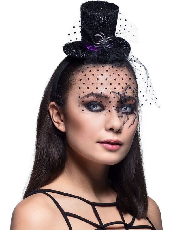 Halloween Diadeem met Sluier Spider Evita main product photo