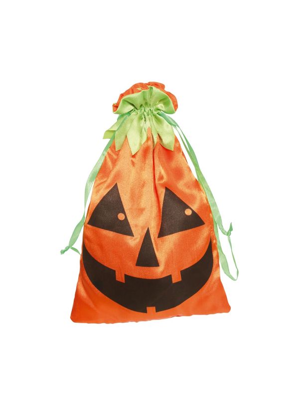 Halloween opbergzakje oranje