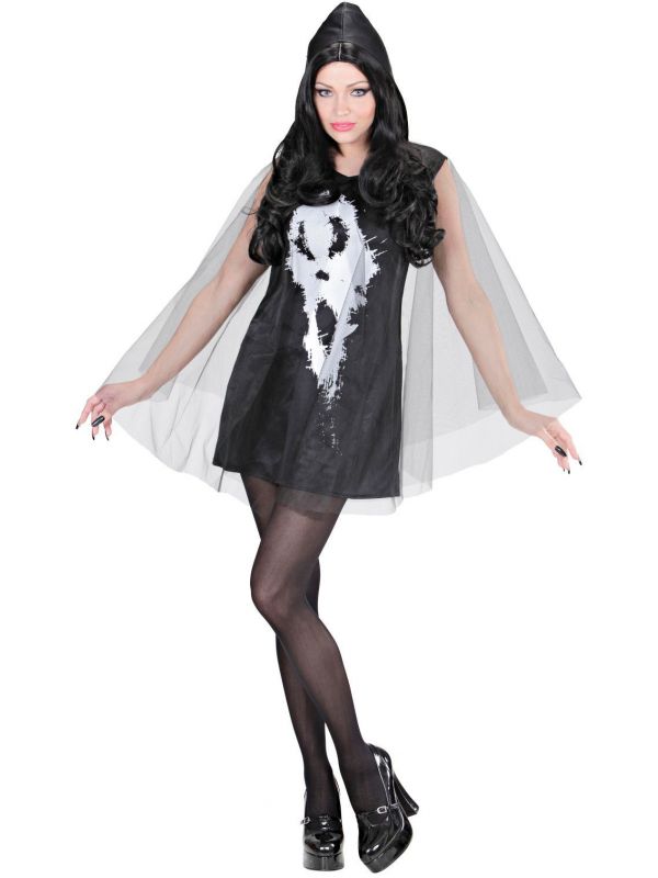 Halloween skelet jurk
