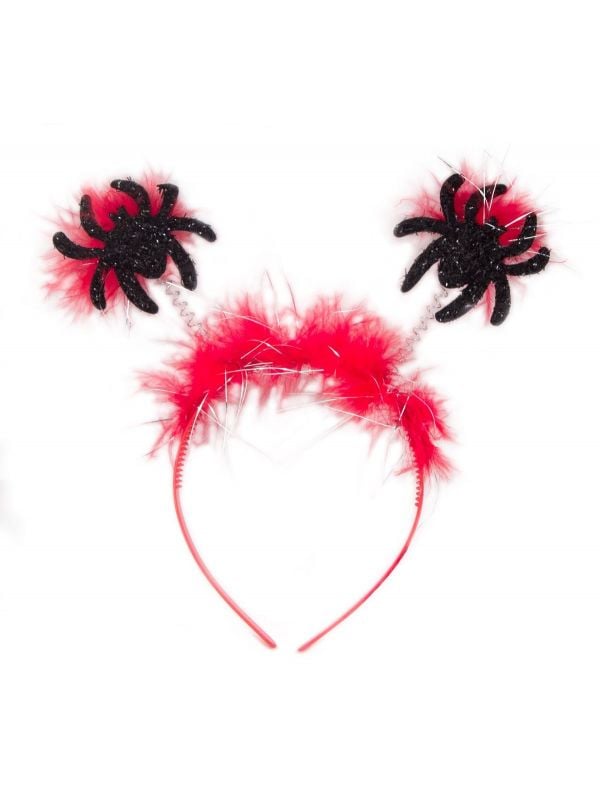 Halloween spinnen haarband rood