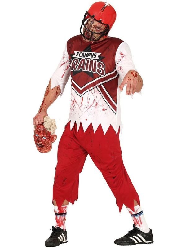 Halloween zombie rugby outfit heren
