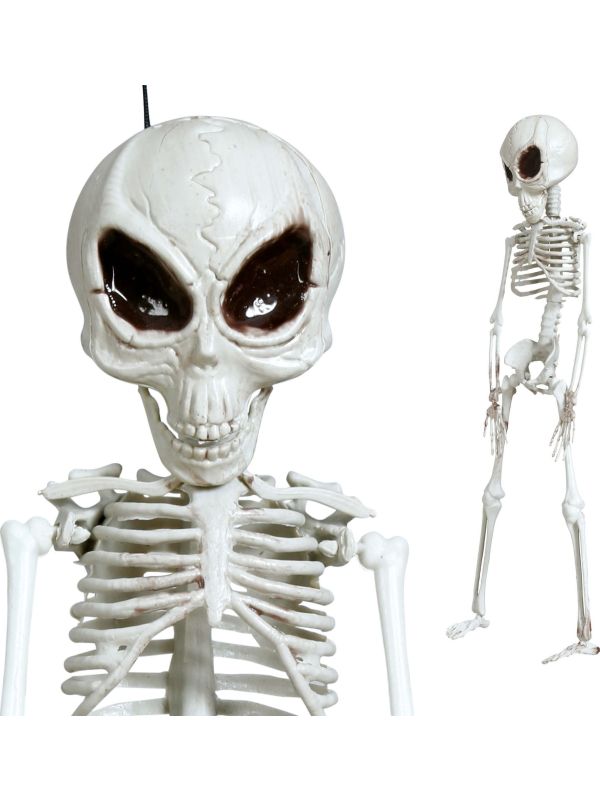Hangdecoratie skelet alien 42 cm halloween main product photo