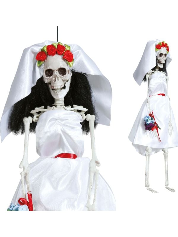 Hangdecoratie skelet bruid 40 cm halloween main product photo