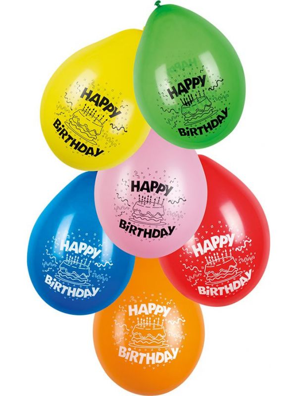 Happy Birthday gekleurde ballonnen
