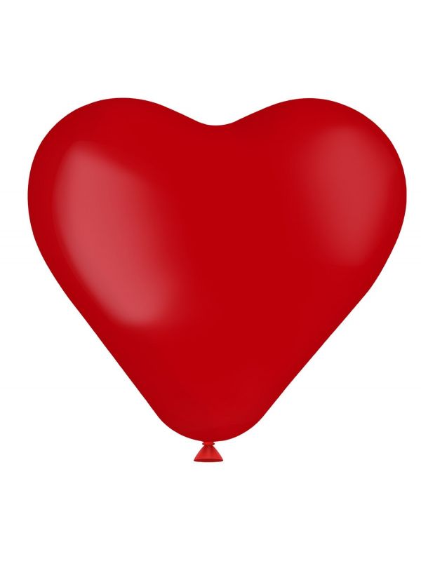 Hartvormige ballonnen rood