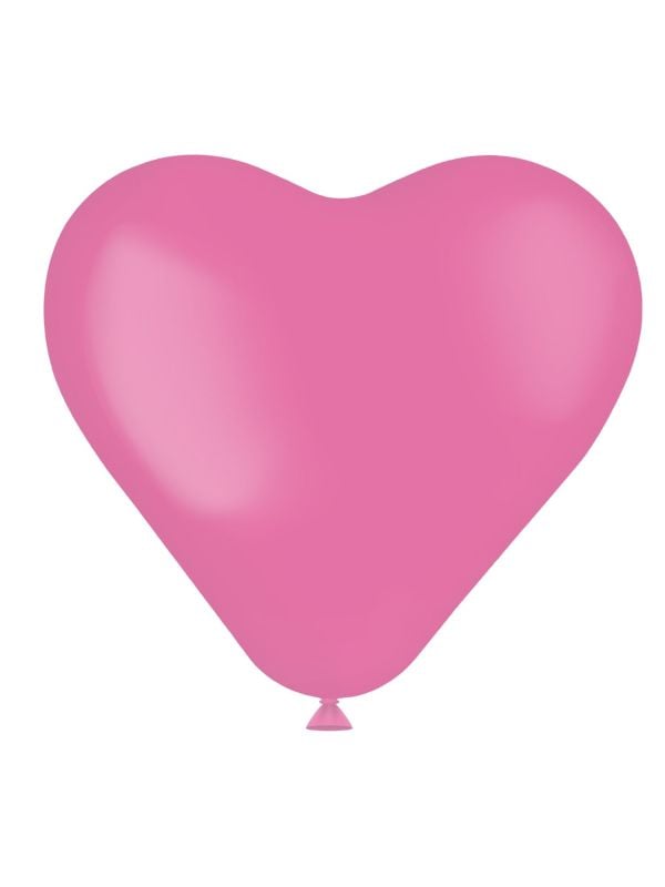 Hartvormige ballonnen roze