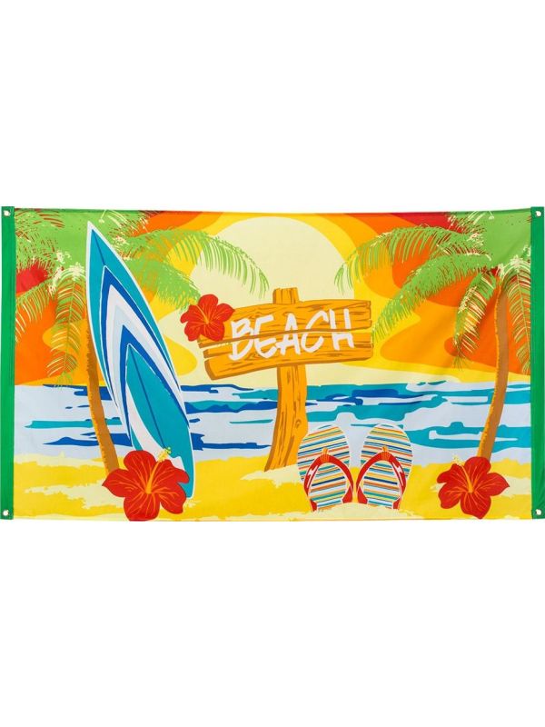 Hawaii beach thema vlag