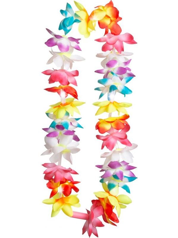 Hawaii bloemenkrans met lampjes