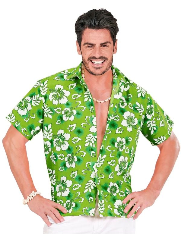 Hawaii blouse groen