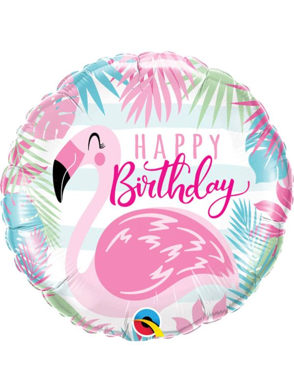 Hawaii flamingo Birthday folieballon main product photo