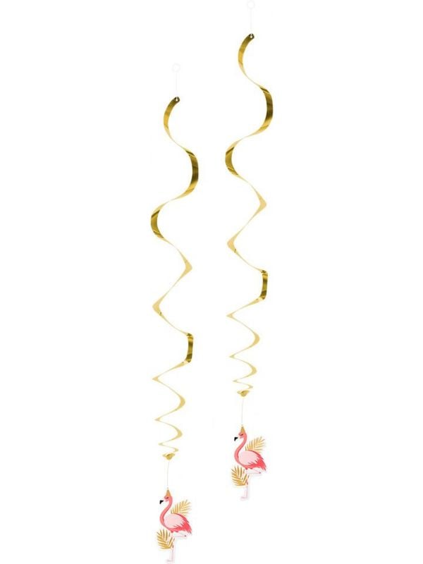 Hawaii flamingo decoratie swirl hangers