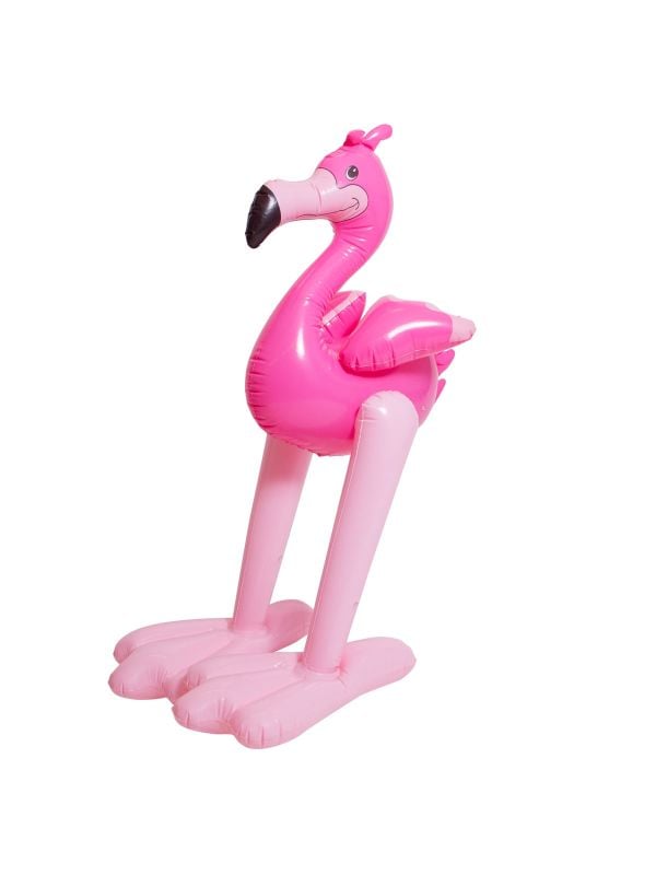 Hawaii flamingo opblaasbaar 120cm