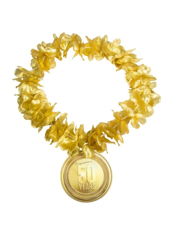 Hawaii ketting goud 50 jaar