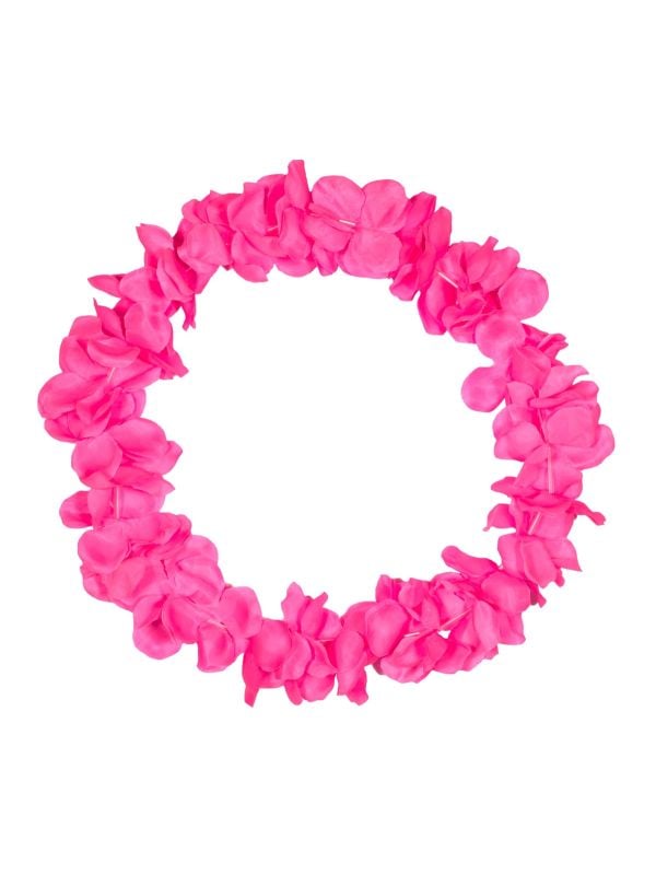 Hawaii ketting neon roze