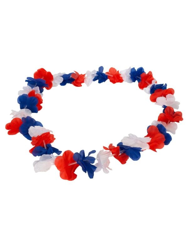Hawaii ketting rood wit blauw supporter main product photo