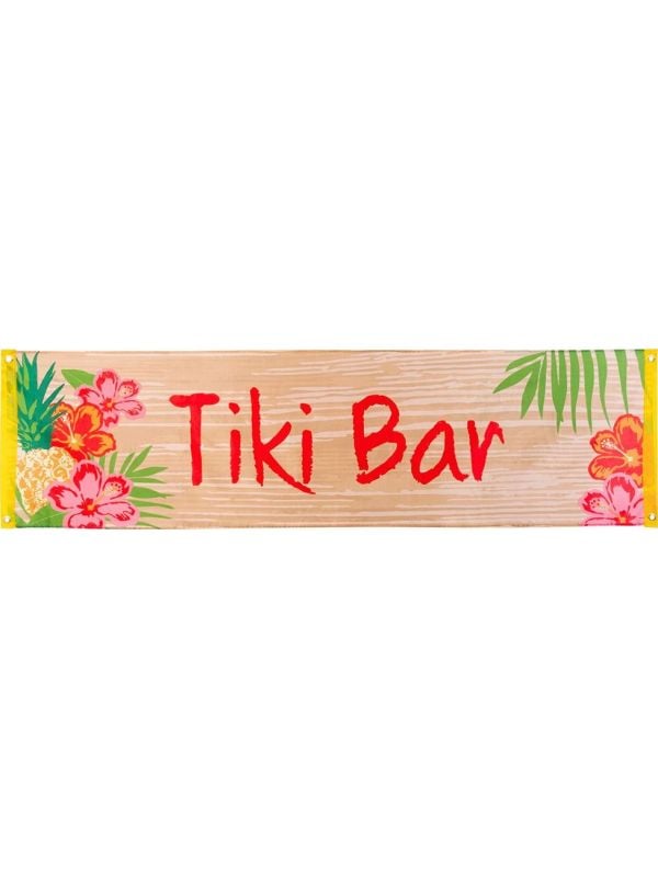 Hawaii party tiki bar banner