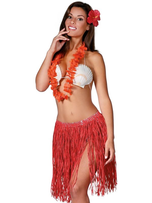 Hawaii thema set rood