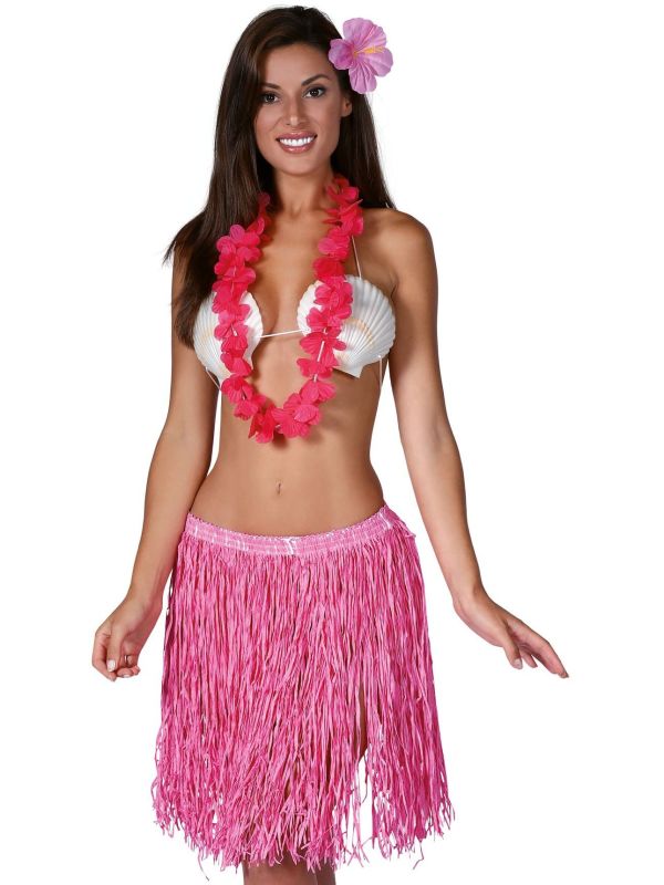 Hawaii thema set roze