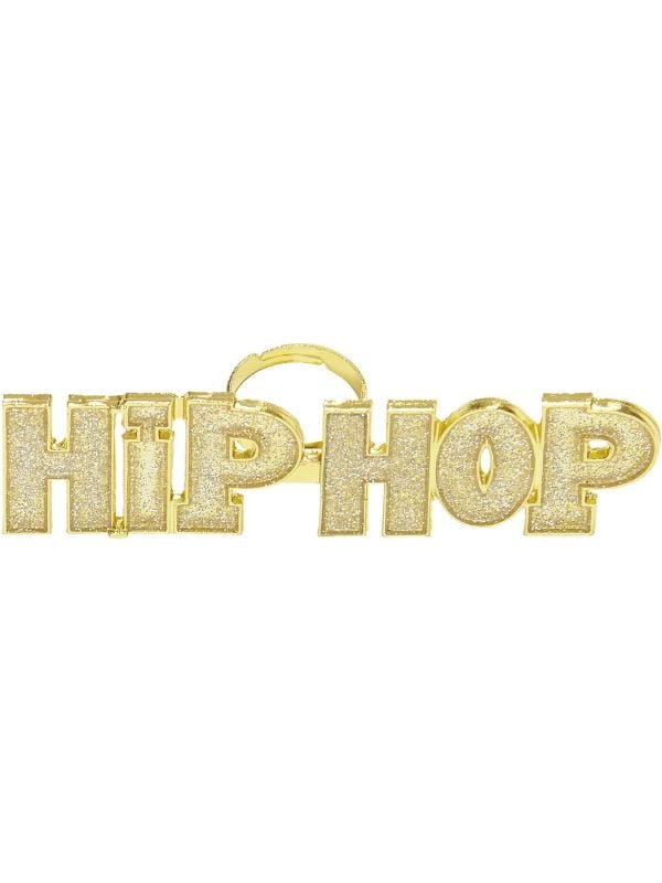 Hip Hop ring goud