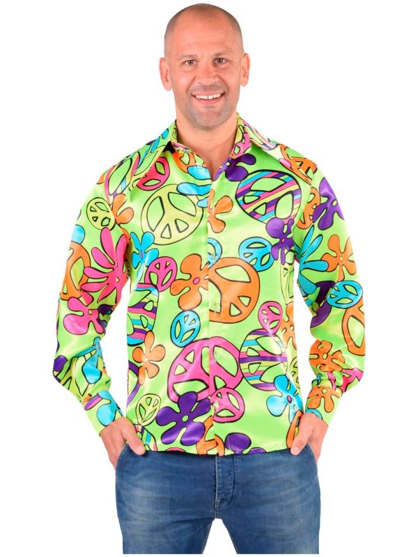 Hippie blouse groen mannen main product photo