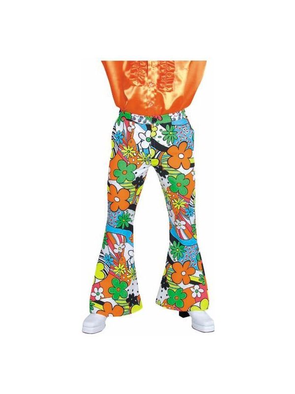 Hippie broek heren bloemen main product photo
