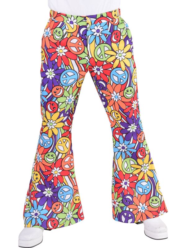 Hippie broek heren peace main product photo
