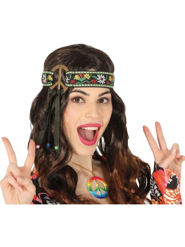 Hippie haarband peace