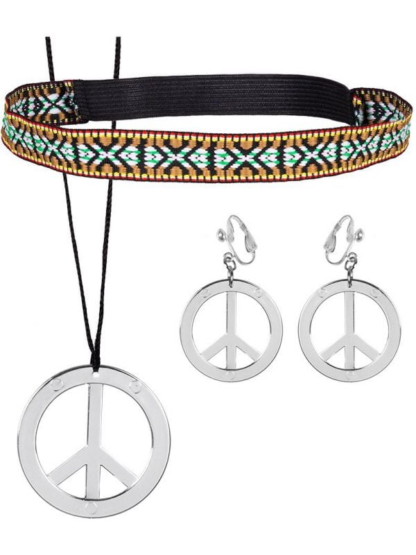Hippie juwelen accessoire setje