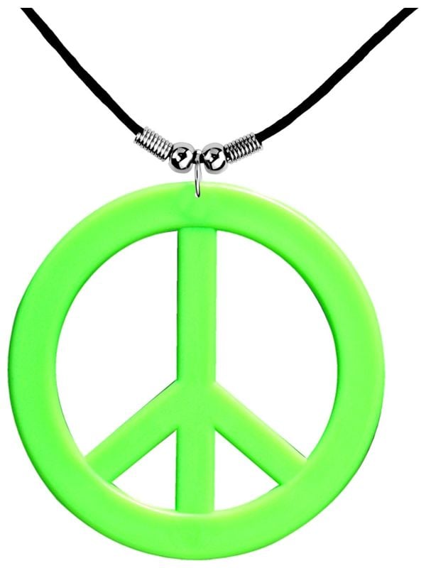 Hippie ketting neon groen