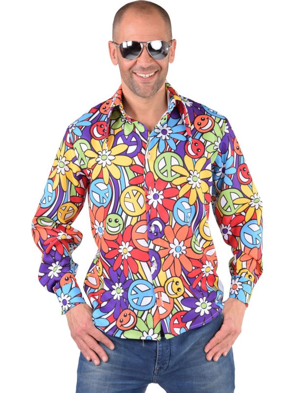 Hippie overhemd peace main product photo