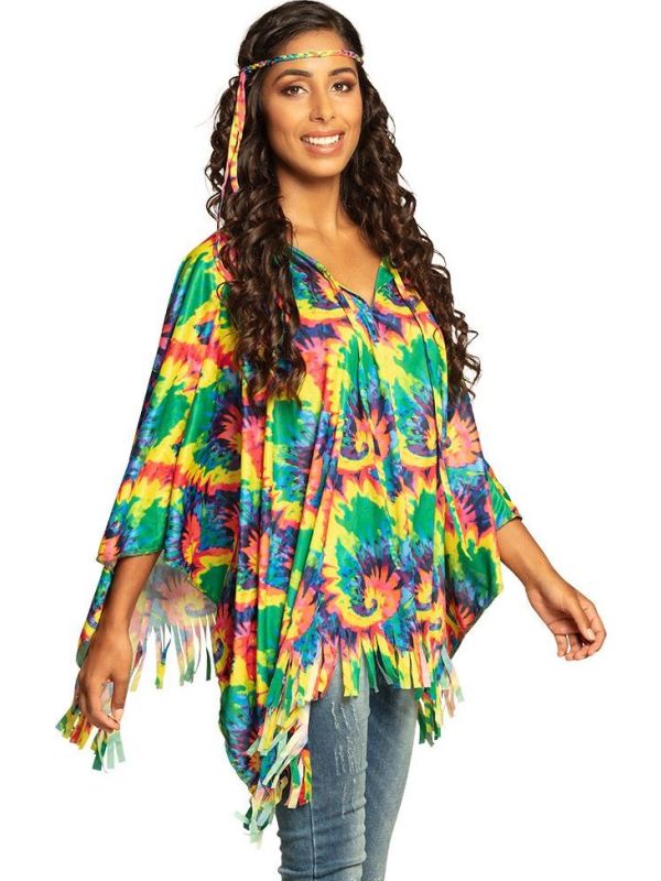 Hippie poncho tie dye