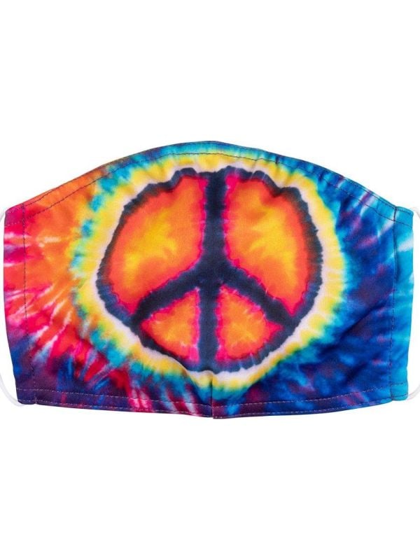 Hippie tie dye mondmasker