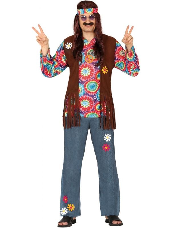 Hippiepak gekleurd met franjes
