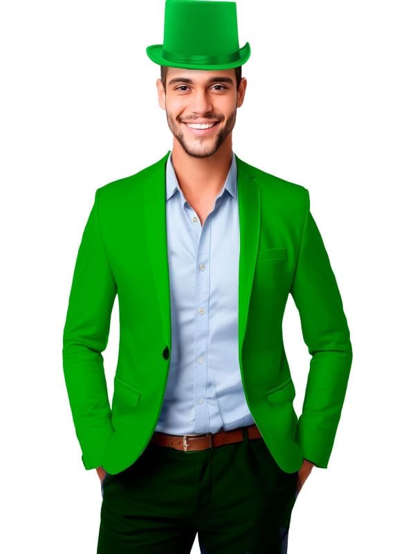 Hoge hoed luxe groen