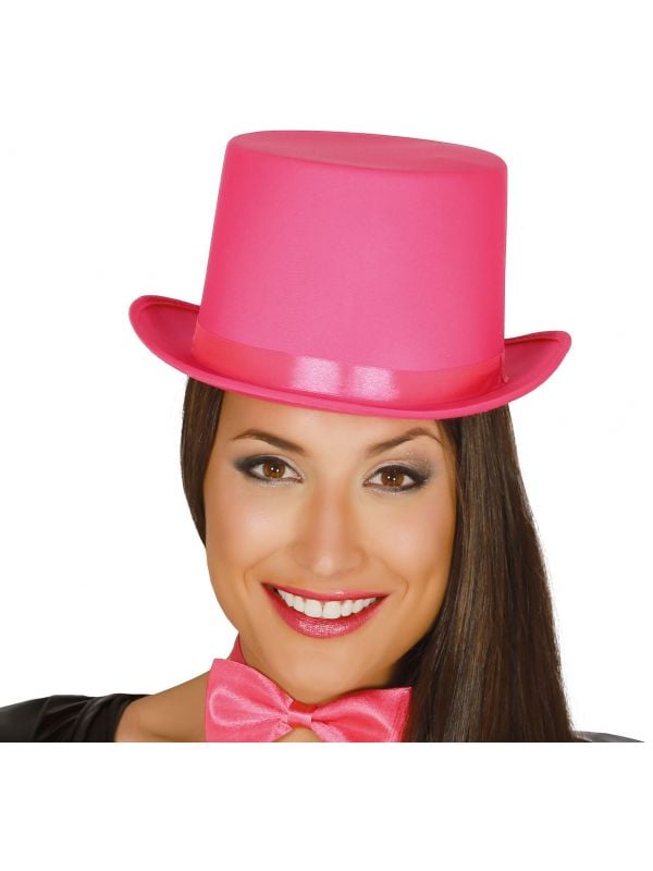 Hoge hoed luxe roze