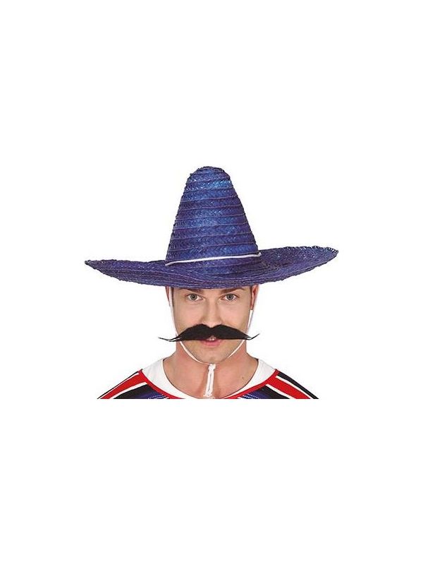 Hoge Mexicaanse sombrero blauw main product photo