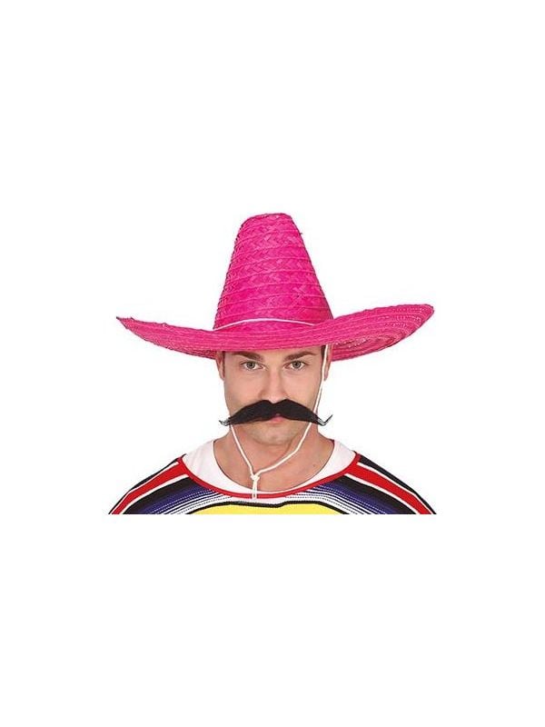 Hoge Mexicaanse sombrero roze