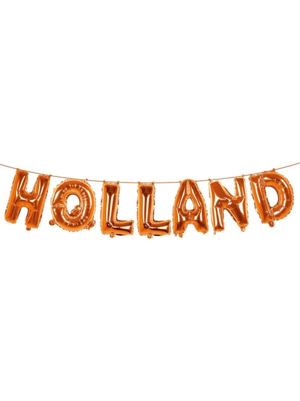 Holland oranje folieballon letterslinger