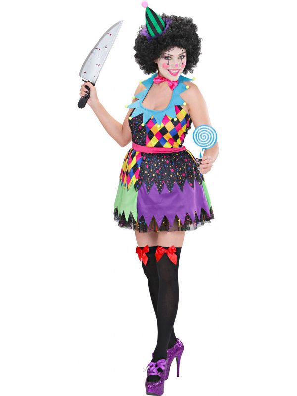 Horror clown kostuum dames