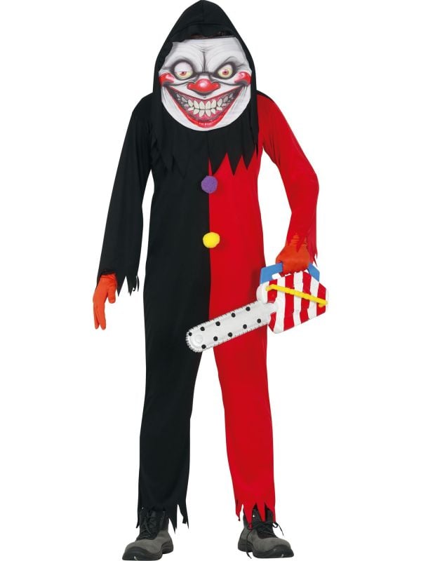 Horror clown kostuum met masker main product photo
