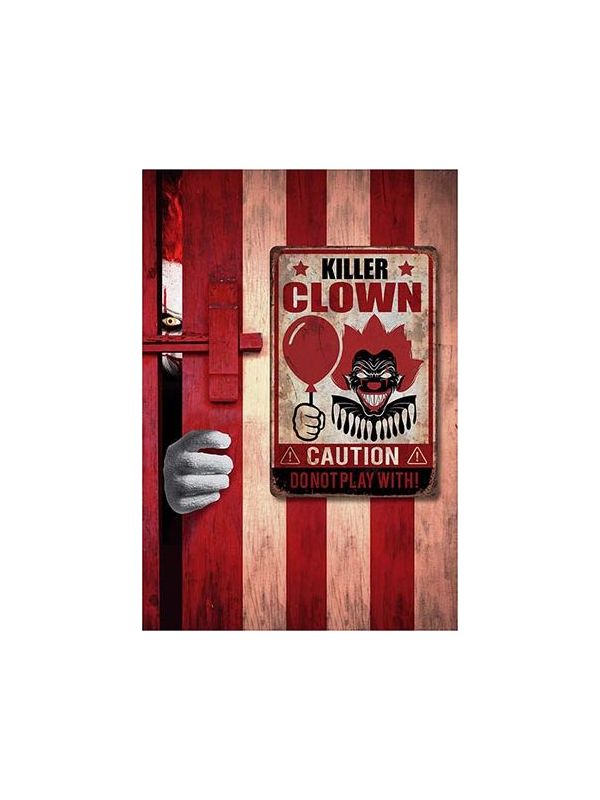 Horror clown poster 24 x 36 cm halloween main product photo