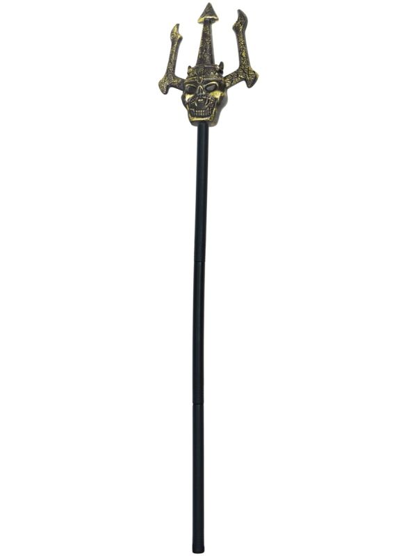 Horror duivel drietand goud 3 delig main product photo