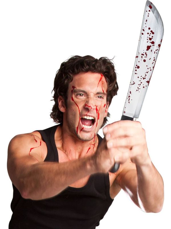 Horror machete met bloed halloween