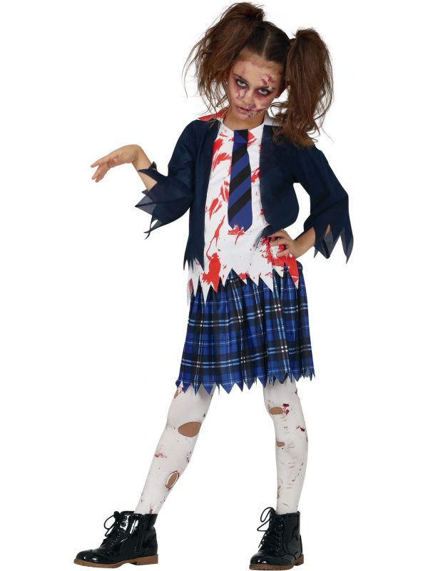 Horror school zombie pakje meisje