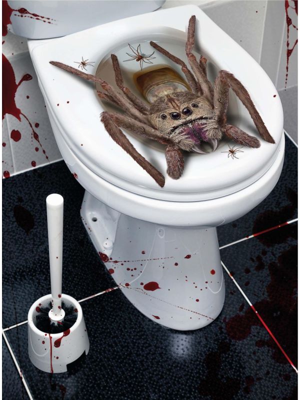 Horror spin toilet decoratie 30 x 40 cm main product photo