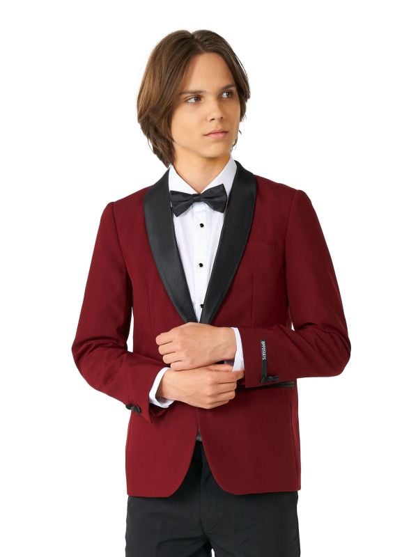 Hot Burgundy Tuxedos Tiener Jongens Opposuits